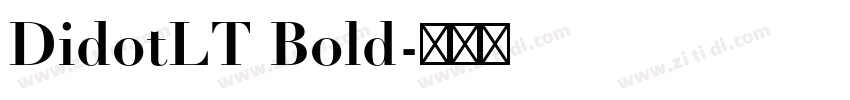 DidotLT Bold字体转换